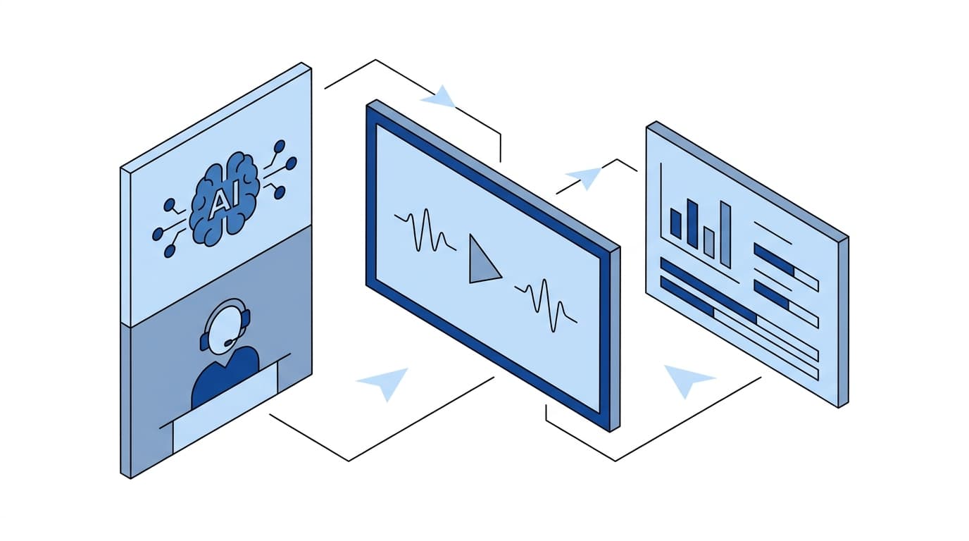 A customer support and outsourced service provider illustration